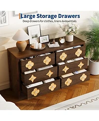 gaomon Dresser for Bedroom with Drawers, Wide Chest of Large Decorative Drawer Front with Large Clothes Storage Cabinet