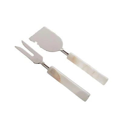 The Collective Home, Santo Alabaster Cheese Tools - Set of 2