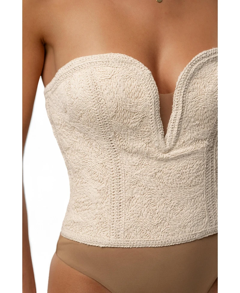 Jluxlabel Women's Serene Coast Texture Bodysuit