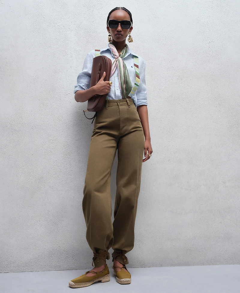 Polo Ralph Lauren Women's Striped Long-Sleeve Button-Front Shirt