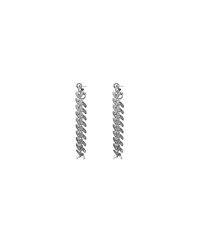 Bearfruit Jewelry Elara Chevron Drop Earrings Bold Trendy Statement