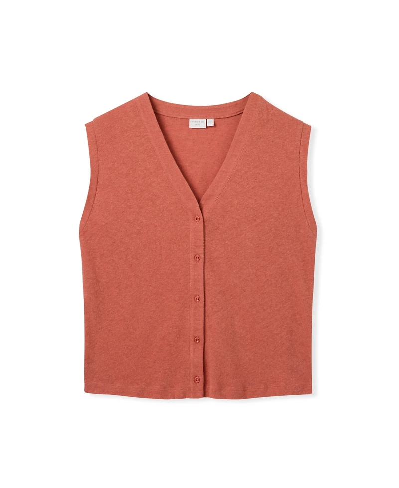 Celtic & Co. Women's Button Through Top