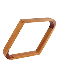 Gse Games & Sports Expert Solid Wood 8 Ball Triangle and 9 Diamond Pool Racks for 2 1/4" Balls