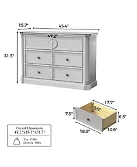 Famapy Solid Wood Dresser , Full Assembled Chest , Created for Macy's