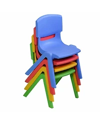 Gouun 4-Pack Stackable Children Chairs for Playroom and Classroom