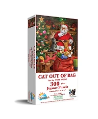 SunsOut Cat out of the Bag 300 piece Jigsaw Puzzle for Adults Christmas