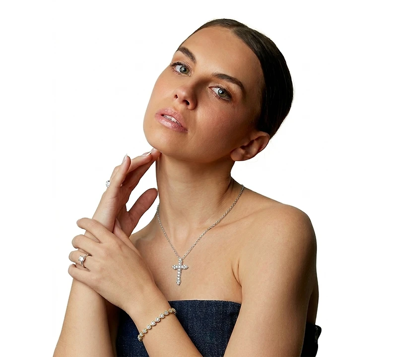 Diamond Teardrop Link Tennis Bracelet (1 ct. t.w.) in 14k Gold