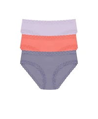 Natori Women's Bliss Supima Cotton Girl Brief 3-Pack