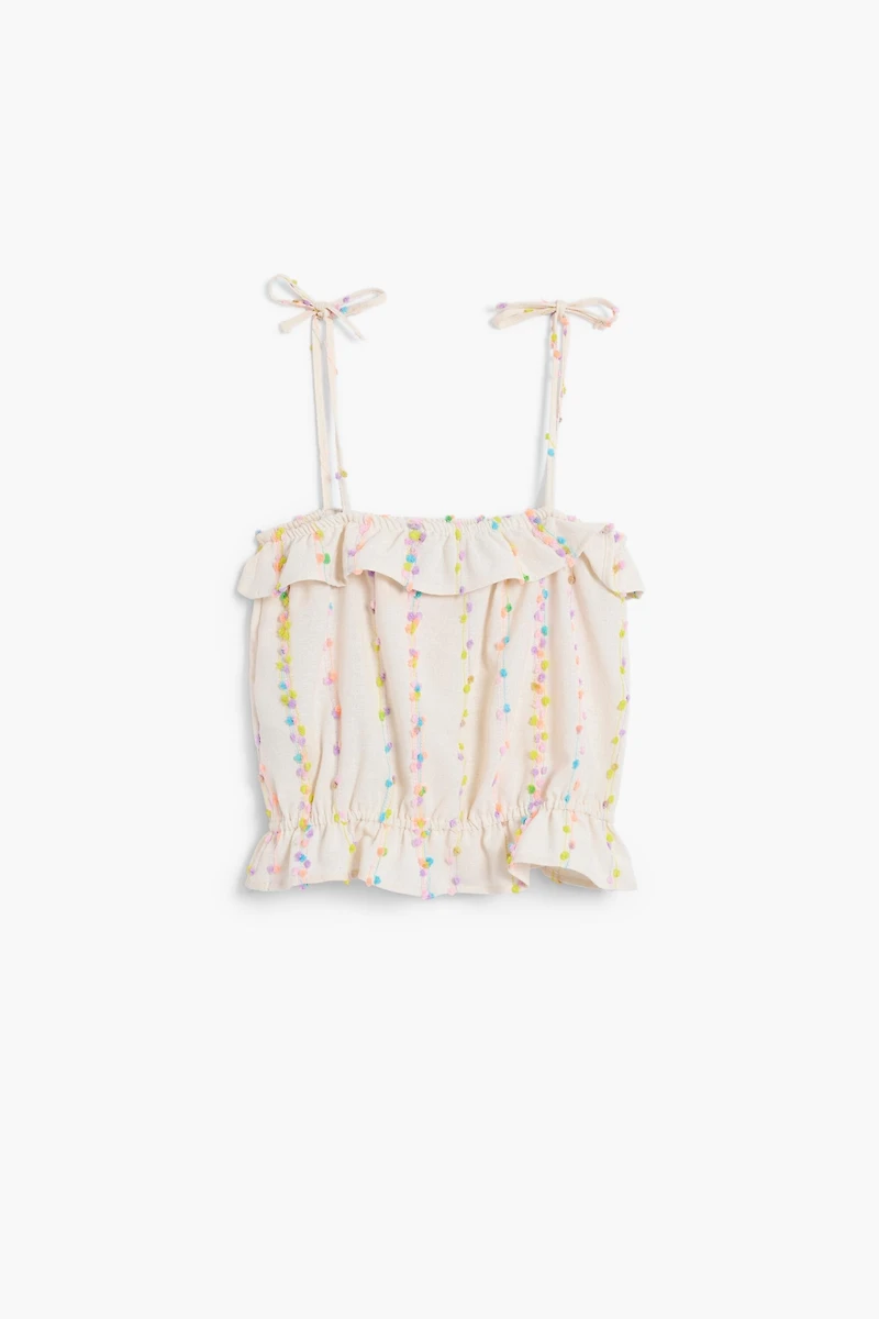 Desigual Girls Girls's Pom-pom strap top