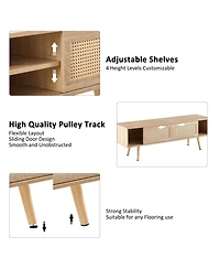 Rainsken 55.12" Rattan Coffee Table