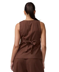 Ingrid + Isabel Maternity & Postpartum Linen Jumpsuit