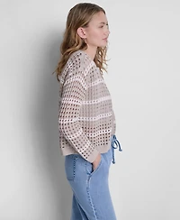 Dkny Jeans Women's Relaxed Fit Open-Front Cardigan