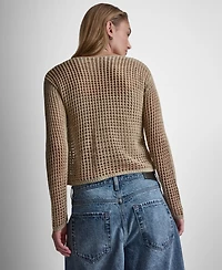 Dkny Jeans Women's Long-Sleeve Boat Neck Sweater