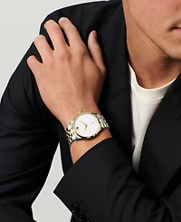 Movado Men's Museum Classic Swiss Automatic Stainless Steel Light Yellow Pvd Steel Watch, 40mm