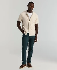 Perry Ellis Men's Vertical Rib Button Front Shirt