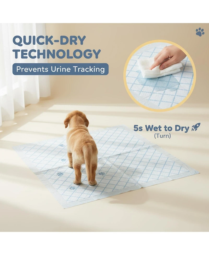 Aronkl 50-pack Extra Large Pads 34x28 6-layer Leakproof Quick-dry High Absorbency Disposable Dog Potty Training Pads