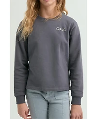 Scalpers Big Girls sweatshirt embroidered with snake motif