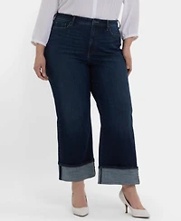 Nydj Plus Teresa Wide-Leg Jeans