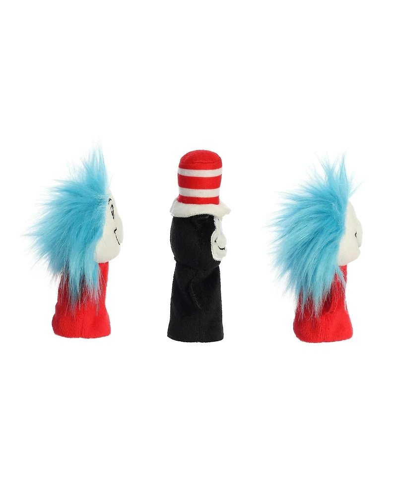 Aurora Mini Finger Puppet Set Dr. Seuss Whimsical Plush Toy 3"