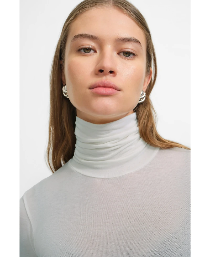 Marcella Women's Eloise Sheer Turtleneck