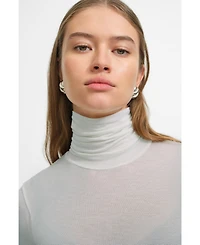 Marcella Women's Eloise Sheer Turtleneck
