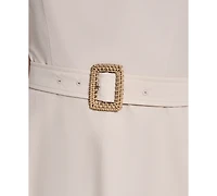 Eliza J Petite Square Neck Fit & Flare Midi Dress