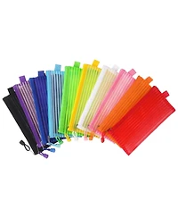 Gnuadz Zipper Mesh Pouch Pencil Bag Multipurpose Office Travel Storage 10 Pack