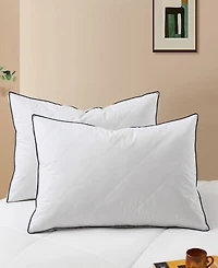 Unikome Diamond Quilted Goose Down Feather 2-Pack Pillow, Standard