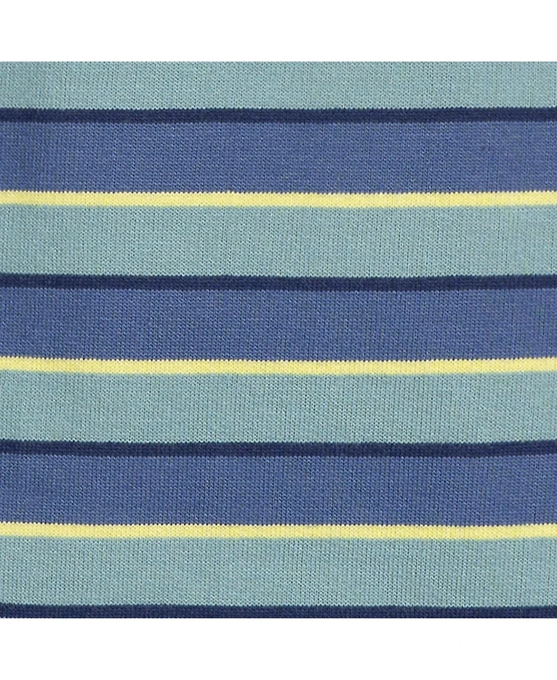 Gerber Baby Boys Collared Romper, Blue and Green.