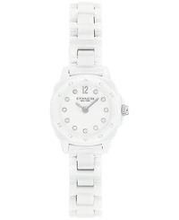 Coach Women's Kitt White Ceramic Bracelet Watch, 21mm