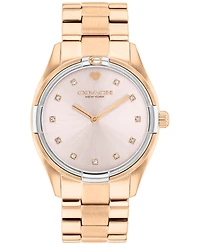 Coach Women's Brooks Rose Gold Tone Stainless Steel Bracelet Watch, 34mm