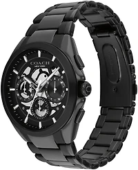 Coach Men's Jackson Black Ip Stainless Steel Bracelet Watch, 41.5mm