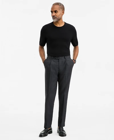 Michael Kors Men's Classic-Fit Denim Flannel Solid Pants