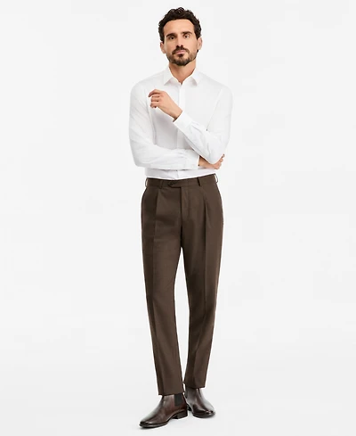 Michael Kors Men's Classic-Fit Denim Flannel Solid Pants