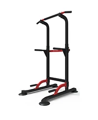 Zenova Pull Up Dip Station For Home Gym Strength Training Height Adjustable Free Standing