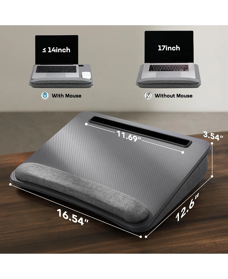 Gnuadz Lap Desk Portable Pillow Cushion Laptop Stand Storage