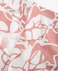 Alfani Men's Short-Sleeve Paperweight Floral Shirt, Macy's Exclusive - Vines