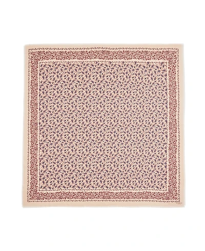 Fable England Paisley Folk Caramel Square Scarf