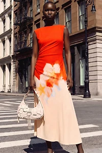 Desigual Women's Two-tone floral dress