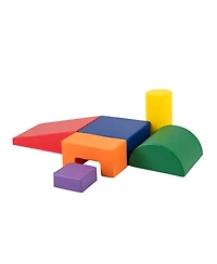 Mecale 6-Piece Foam Climbing Blocks Indoor Climb & Crawl Set, Rectangle Shapes