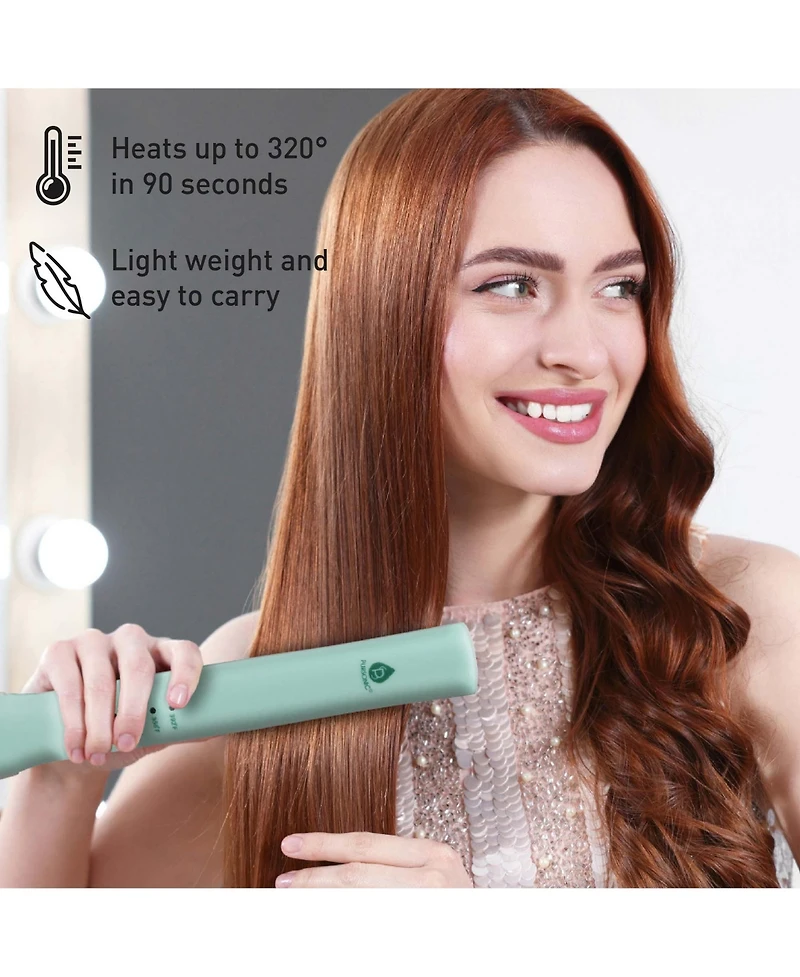 Pursonic Usb Rechargeable Cordless Styling Duo – Hair Straightener & Curling Iron Bundle