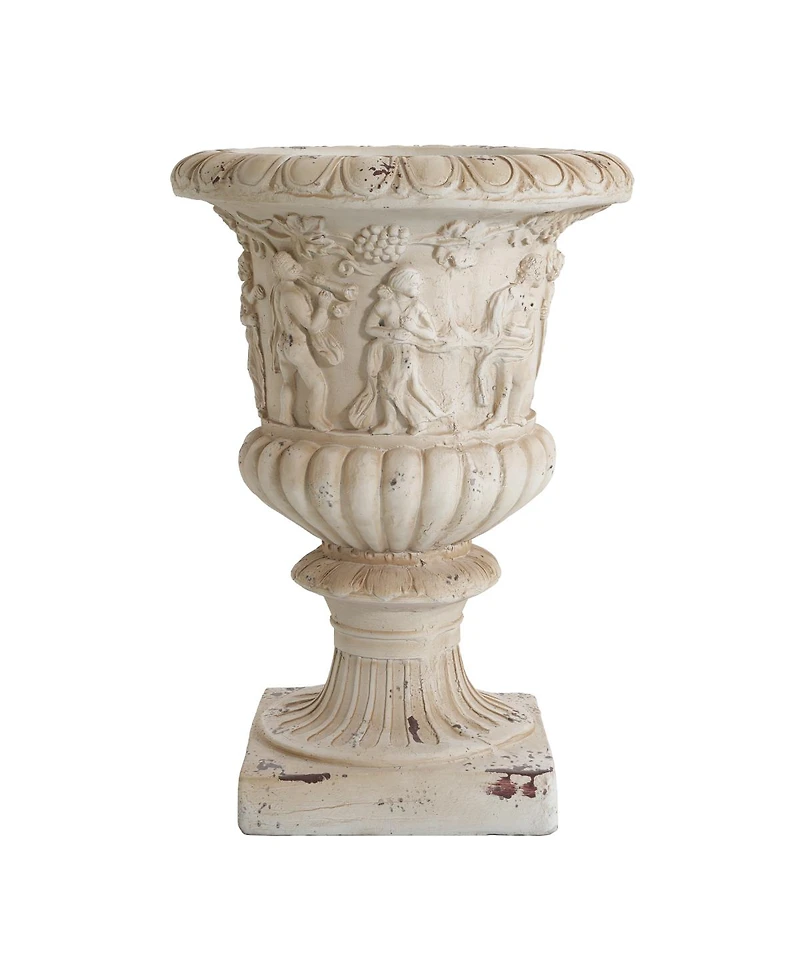 Streamdale Furniture Elegant antique Mgo garden urn