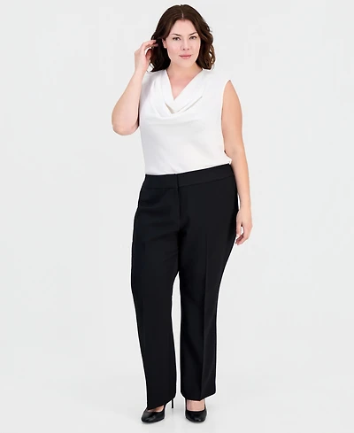 Kasper Plus High Rise Bootcut Pants
