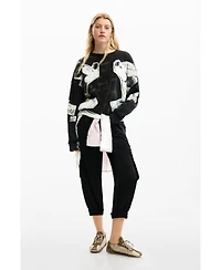 Desigual Women's Sweatshirt Mickey y Minnie Mouse