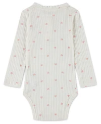 Abercrombie kids Baby Girls' Ruffle Henley Long-Sleeve Bodysuit
