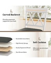 Gouun 29 in Upholstered Counter Height Bar Stools Set of 2