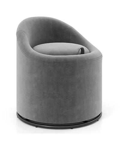 Gouun 360-Degree Swivel Barrel Chair with Hidden Storage