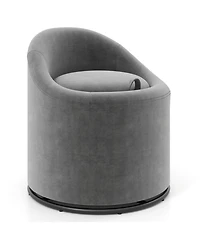 Gouun 360-Degree Swivel Barrel Chair with Hidden Storage