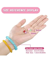 Gnuadz 34 colors 1368pcs Glass Beads for Bracelets Crystal Round Diy Earrings Necklace Crafts Spacer Charms Solid Gradient