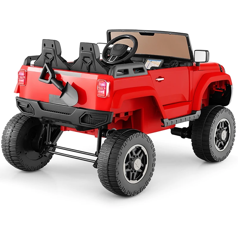 Slickblue Kids 24V Ride-On Car, 2-Seater with Remote Control and 4WD Switchable